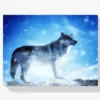 Wolf im Schnee Diamond Painting
